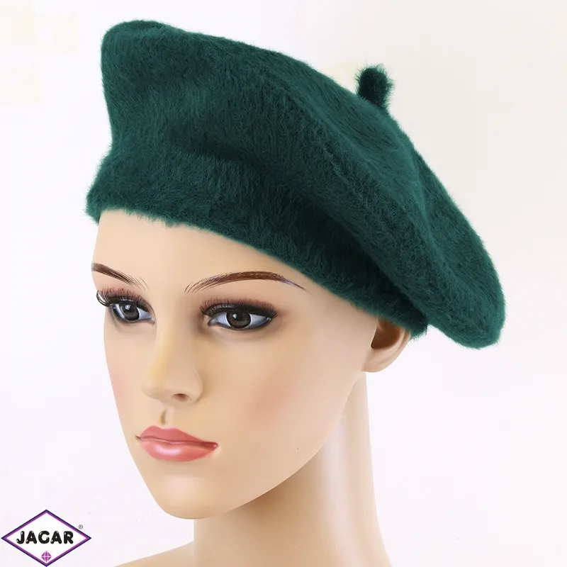 Beret damski alpaka zielony CD788 Beret damski alpaka zielony CD788