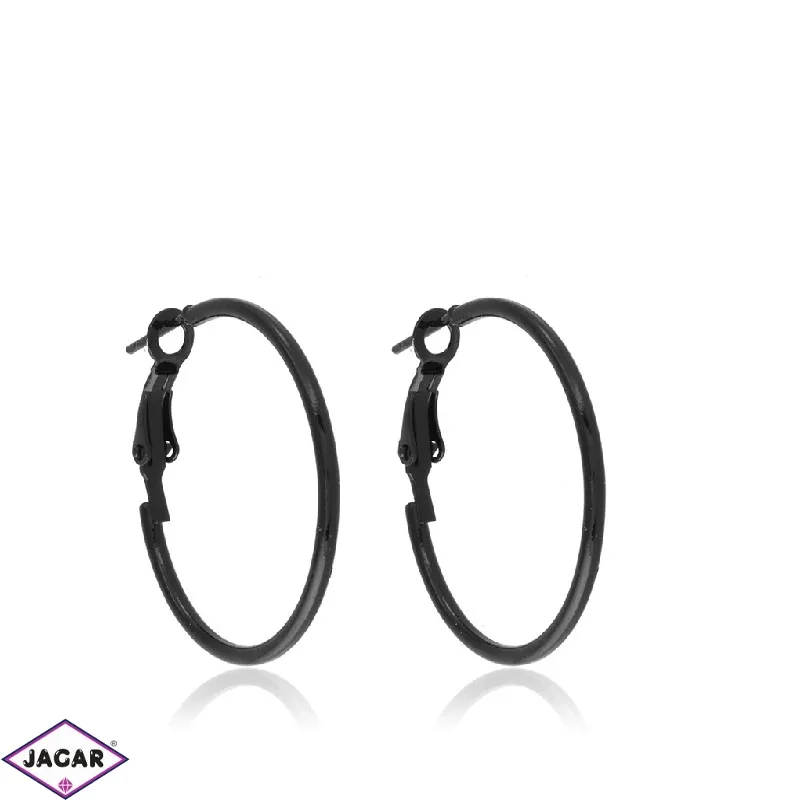Kolczyki koła black 2cm EA5269 Kolczyki koła black 2cm EA5269