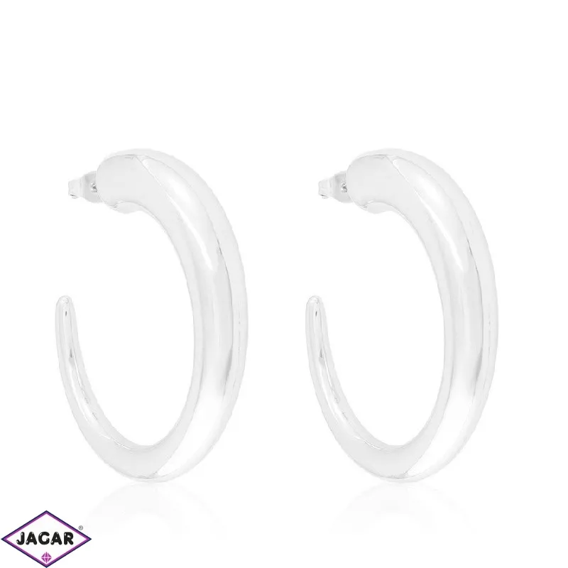 Kolczyki stalowe koła 3cm Blueberry EAP39917