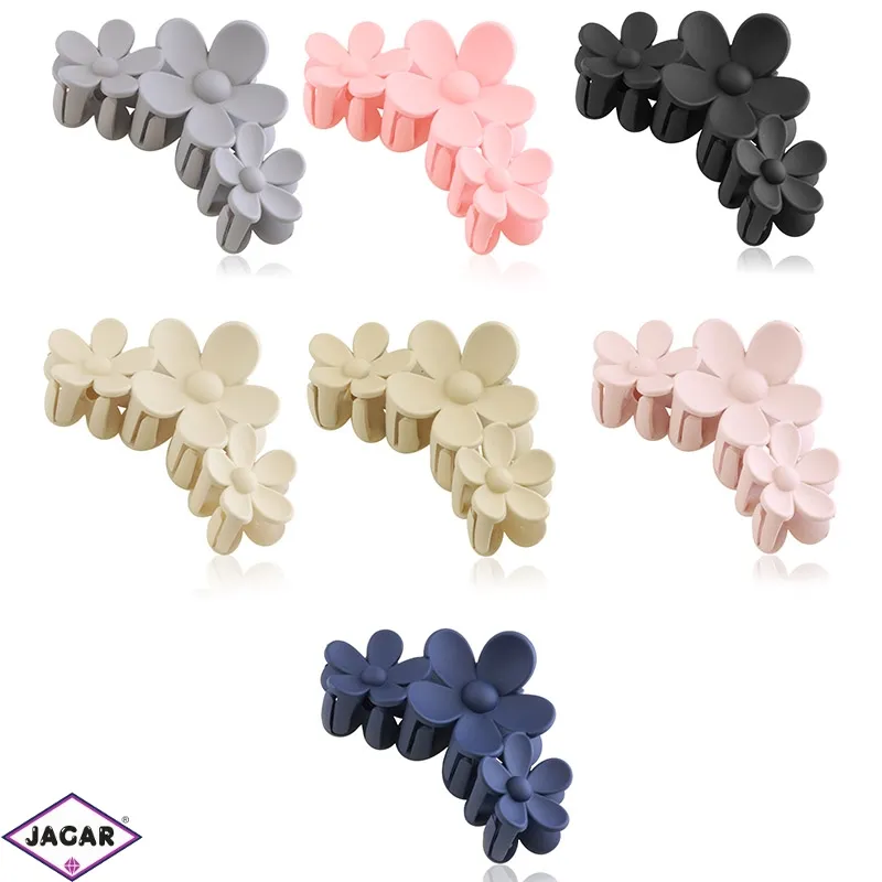 Klamry kwiatki mix 12cm 6szt/op SZ1114