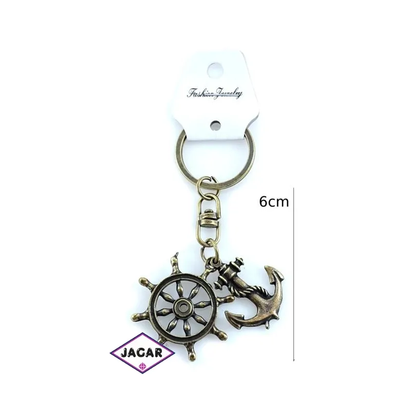 Brelok metalowy - kotwica, kolo sterowe BM57 Brelok metalowy - kotwica, kolo sterowe BM57