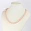 Naszyjnik perłowy czeski 50cm różowy NA2368