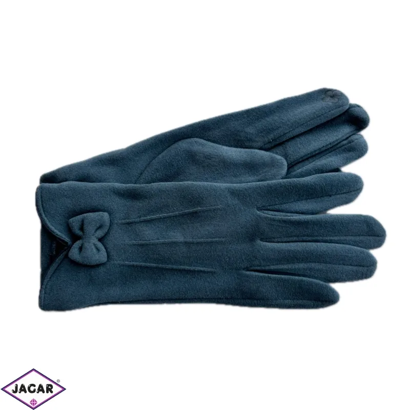Rękawiczki z kokardką ST2523-09 niebieski RK1185 Rękawiczki z kokardką ST2523-09 niebieski RK1185