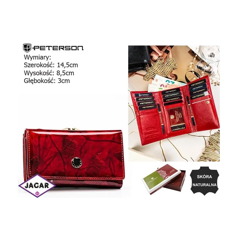 Portfel damski PTN 55020-BFBC Red P2344 Portfel damski PTN 55020-BFBC Red P2344