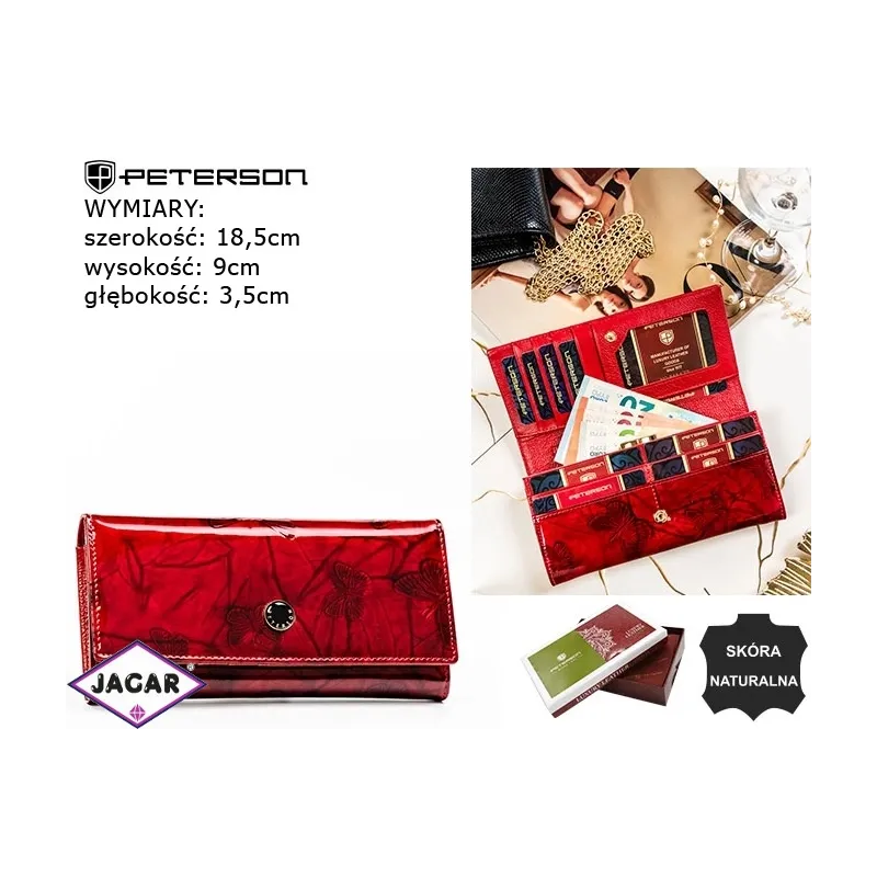 Portfel damski PTN 72401-BFBC Red P2345 Portfel damski PTN 72401-BFBC Red P2345
