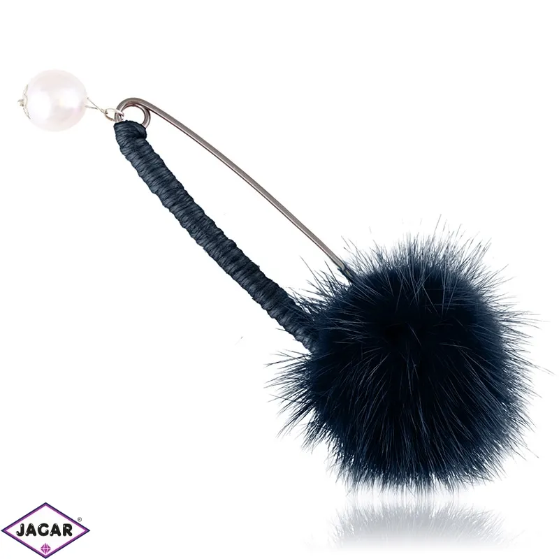 Broszka agrafka z puszkiem 12cm BR2079 Broszka agrafka z puszkiem 12cm BR2079