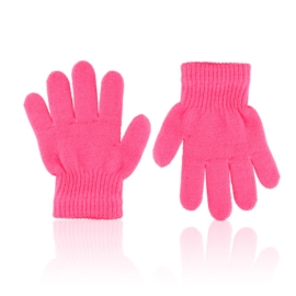 Rękawiczki dziecięce różowe 14cm RK837