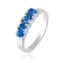 Pierścionek - Niebieskie kryształy - PIER171