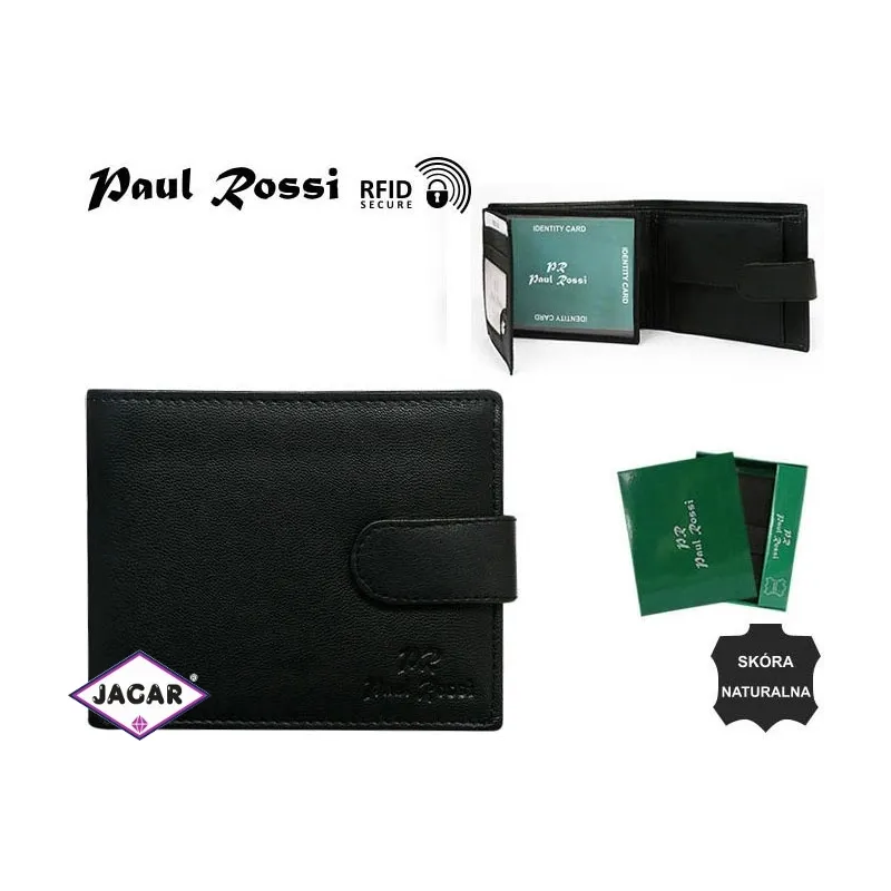Portfel męski skórzany N992L-GTN Black P2386 Portfel męski skórzany N992L-GTN Black P2386