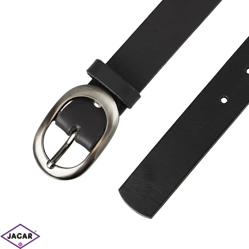 Pasek skórzany damski czarny 4/95cm BLM250 Pasek skórzany damski czarny 4/95cm BLM250