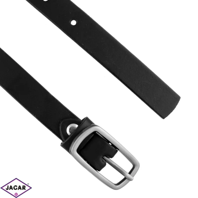 Pasek damski skórzany czarny 2/100cm - BL129 Pasek damski skórzany czarny 2/100cm - BL129