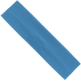 Opaska klasyczna lycra 7cm niebieska OPS1380