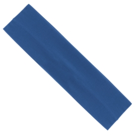 Opaska klasyczna lycra 7cm niebieska OPS1381