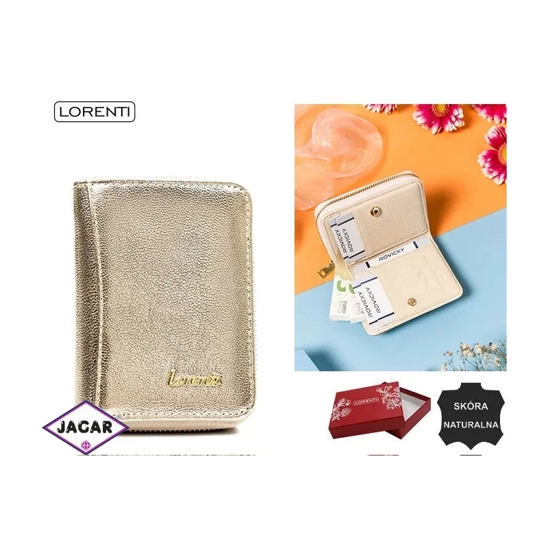 Portfel skórzany damski 5157-bla gold P2397 Portfel skórzany damski 5157-bla gold P2397