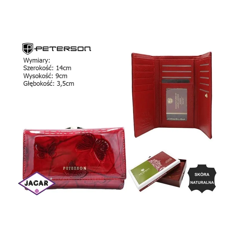 Portfel skórzany damski PTN 42108-BF Red P2410