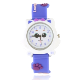 Zegarek dziecięcy silikonowy kotek Z3211