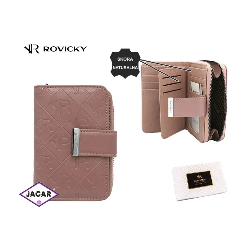 Portfel damski skórzany+ PU RPX-31-PMT P2425