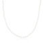 Naszyjnik czeska perła biała 50cm - NA2599