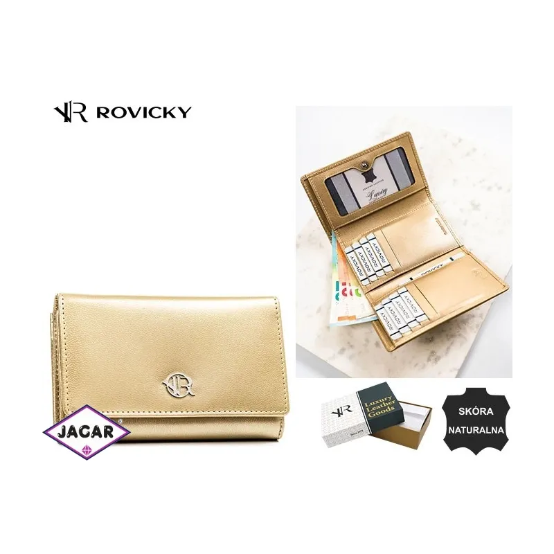 Portfel skórzany damski RV-1824-AAX Platino P2432