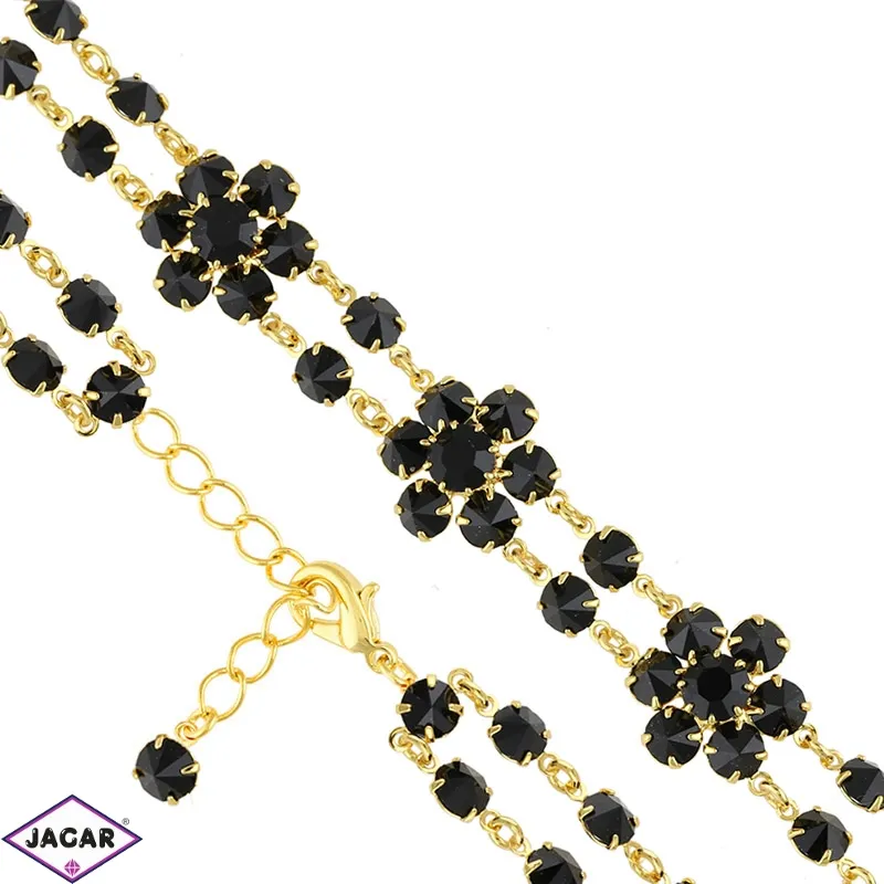 Bransoletka czeska z kryształami - kwiat - BRA1065 Bransoletka czeska z kryształami - kwiat - BRA1065