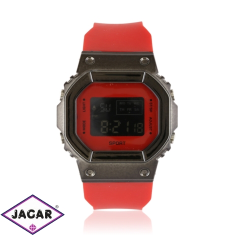 Zegarek sportowy silikonowy pasek red Z3249
