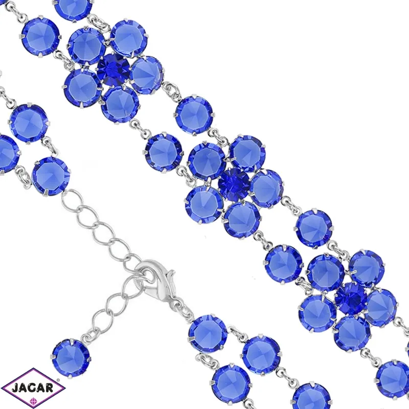 Bransoletka czeska z kryształami - kwiat - BRA1066 Bransoletka czeska z kryształami - kwiat - BRA1066