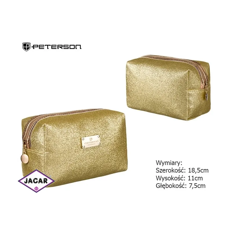 Kosmetyczka damska PTN KOS-L02-B Gold KOS503 Kosmetyczka damska PTN KOS-L02-B Gold KOS503