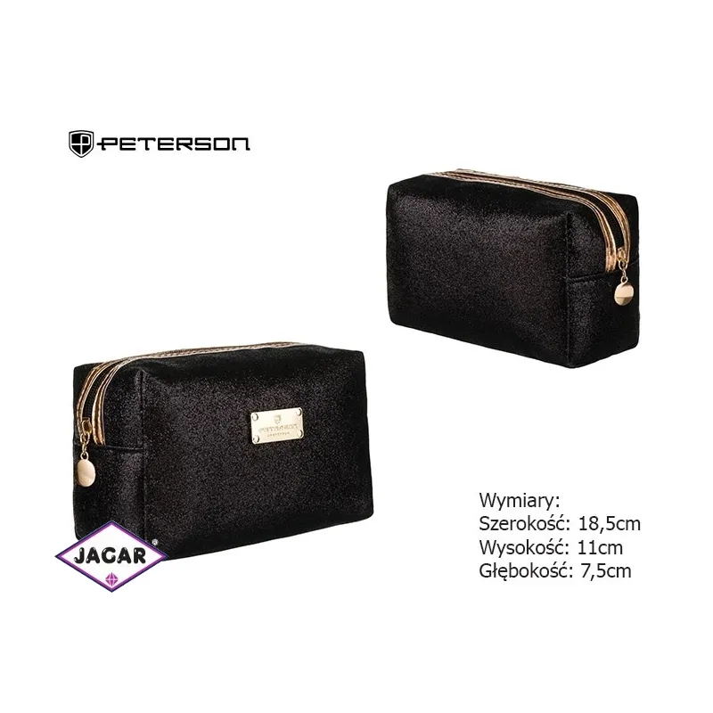 Kosmetyczka damska PTN KOS-L02-B Black KOS504 Kosmetyczka damska PTN KOS-L02-B Black KOS504
