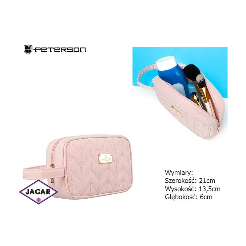 Kosmetyczka damska PTN K24-04 Pink Cream KOS509 Kosmetyczka damska PTN K24-04 Pink Cream KOS509