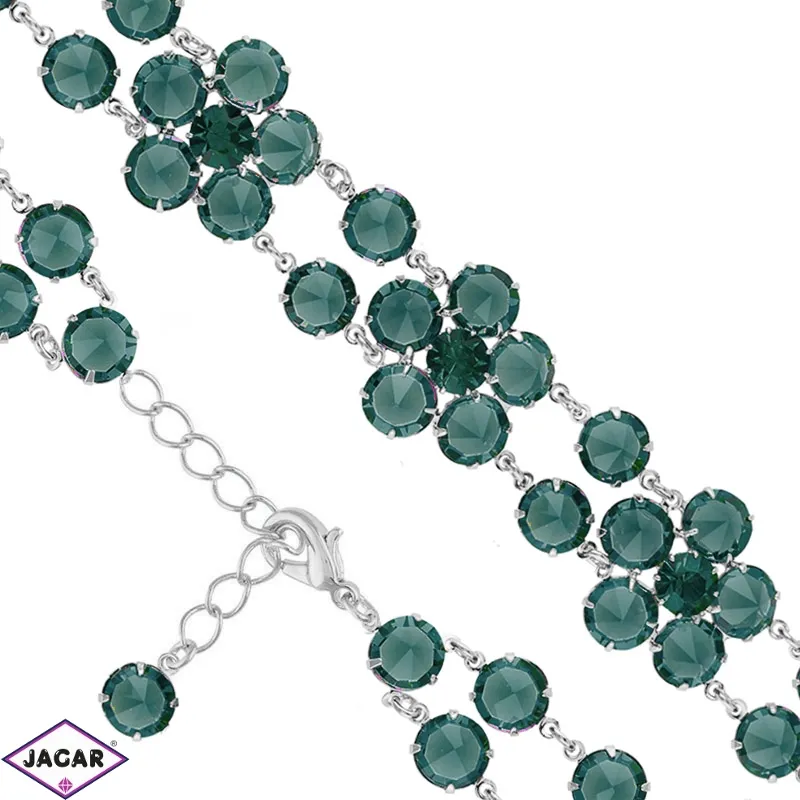 Bransoletka czeska z kryształami - kwiat - BRA1074 Bransoletka czeska z kryształami - kwiat - BRA1074
