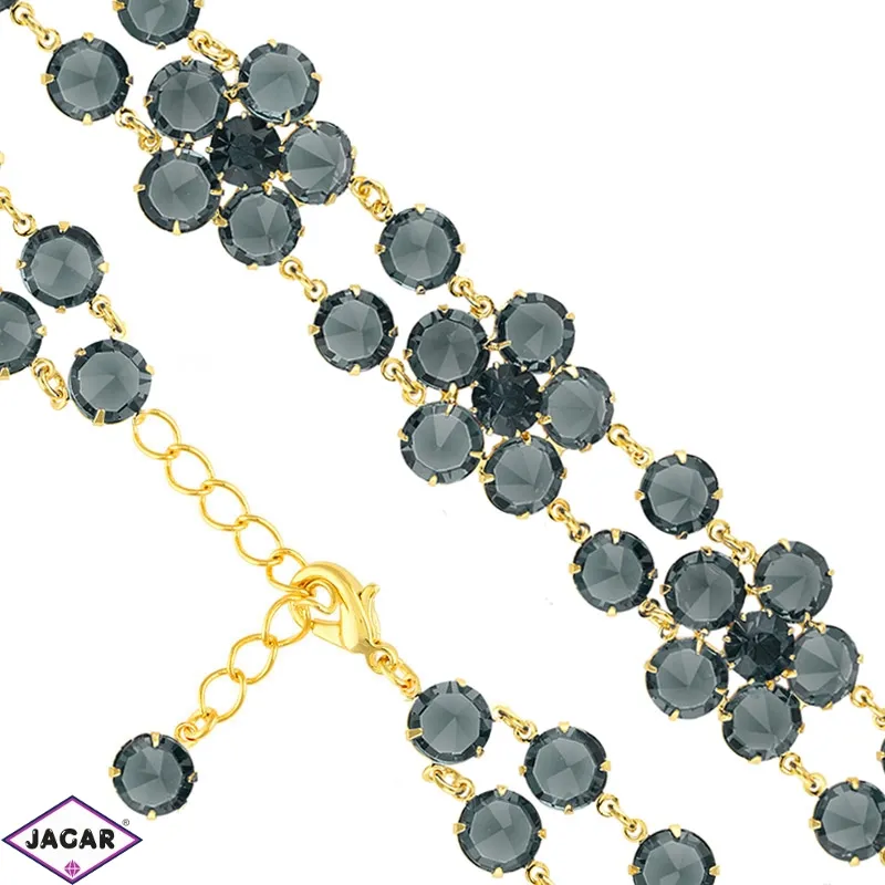Bransoletka czeska z kryształami - kwiat - BRA1075 Bransoletka czeska z kryształami - kwiat - BRA1075