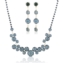 Komplet biżuterii - czeskie kryształy - KOM622