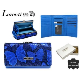 Portfel damski skórzany 55020-NBF-5949 BLUE P1605
