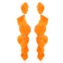 Kolczyki wiszące akrylowe pomarańczowe 12cm EA4449