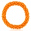 Bransoletka gumka kryształkowa orange BRA4198