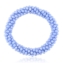 Bransoletka gumka kryształkowa błękitna BRA4205
