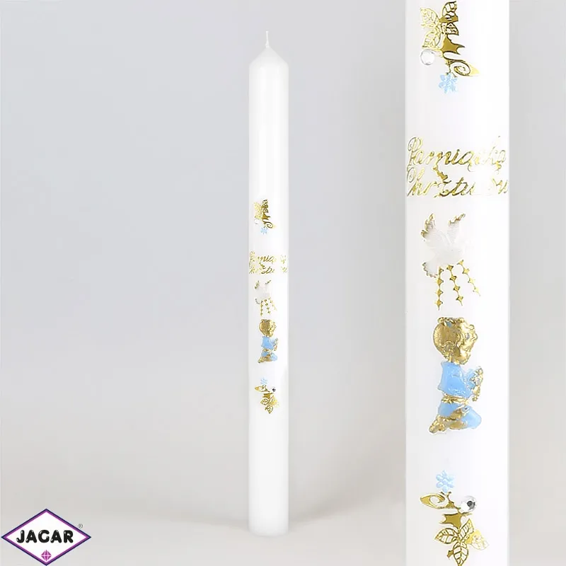 Świeca - Pamiątka Chrztu Św. - dł:40cm - SG81 Świeca - Pamiątka Chrztu Św. - dł:40cm - SG81