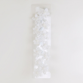Gumki białe z kwiatkami 12szt/op OG1620