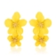 Kolczyki wiszące kwiatuszki żółte 5cm EA4563