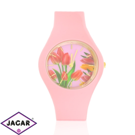 Zegarek damski silikonowy floral Z3428