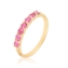 Pierścionek z kryształkami pink Xuping PP4355