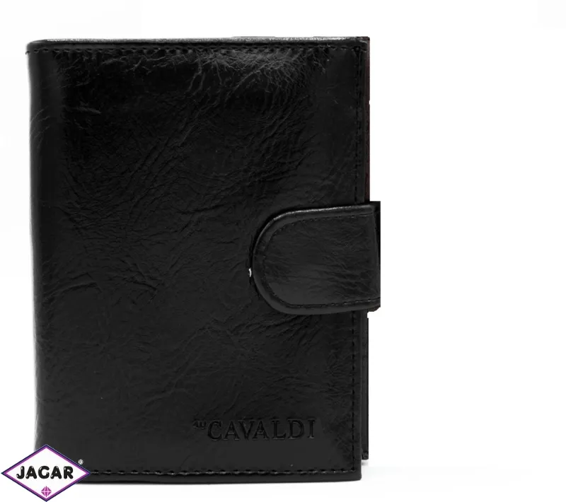 Portfel męski PU Black P2445 Portfel męski PU Black P2445