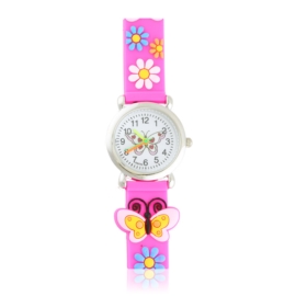 Zegarek dziecięcy motylki - różowy Z3476