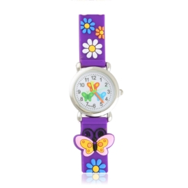 Zegarek dziecięcy motylki - fioletowy Z3478