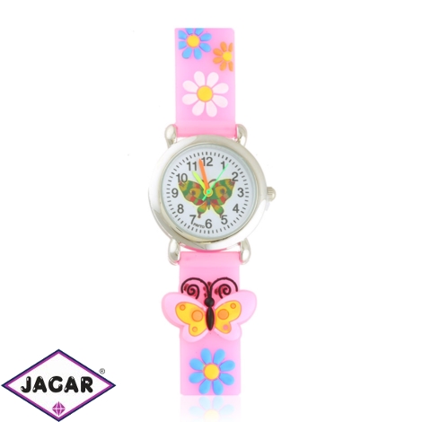 Zegarek dziecięcy motylki - różowy Z3479