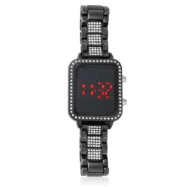 Zegarek LED na bransolecie czarny Z3653