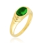 Pierścionek sygnet stalowy zielony Xuping PP4804