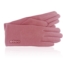 Rękawiczki damskie z guzikami różowe RK957