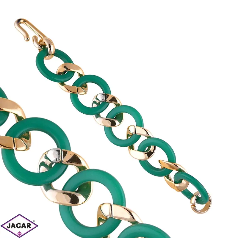 Bransoletka chain - zieleń - BRA1162 Bransoletka chain - zieleń - BRA1162