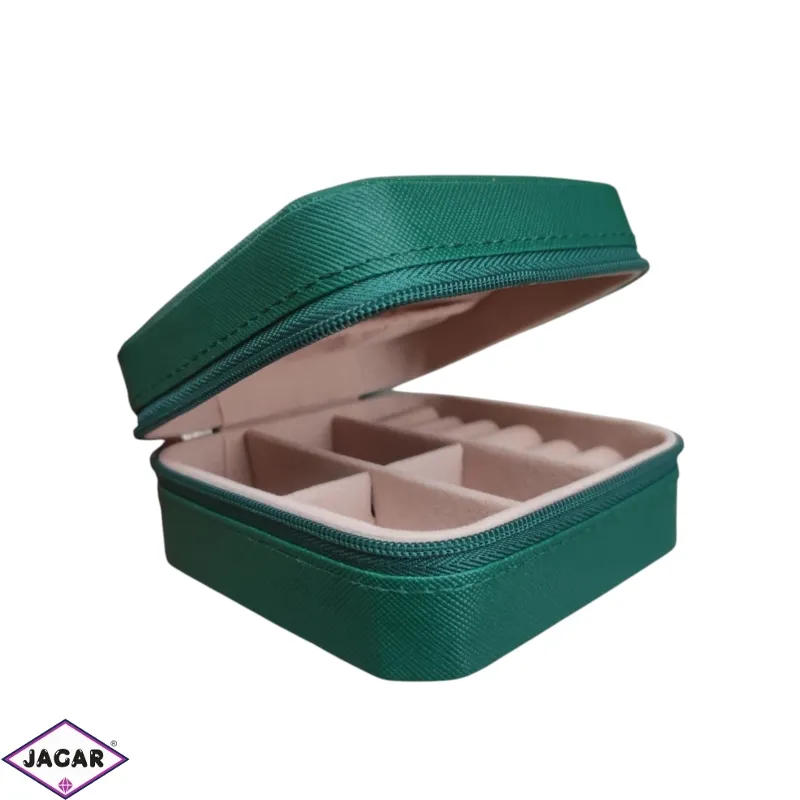 Szkatułka na biżuterię 10x10cm zieleń SZK44 Szkatułka na biżuterię 10x10cm zieleń SZK44